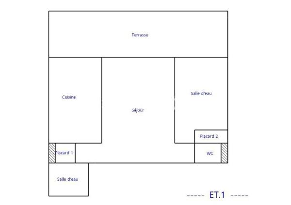 Appartement 2 pièces - 48 m² Exclusivité efficity