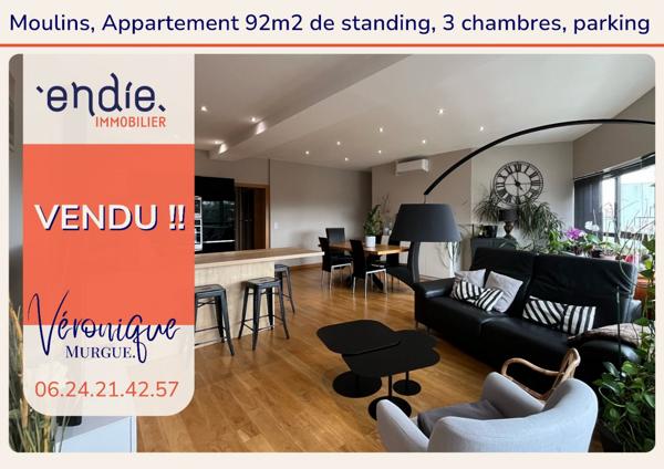 Moulins, Appartement 3 chambres, 92 m2, Endie Immobiler, Véronique Murgue.