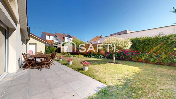 Maison de plain-pied avec garages et jardin – Wimereux centre