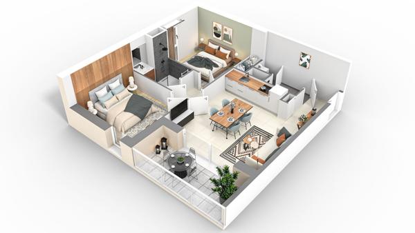 APPARTEMENT NEUF Type 3 à SAINT HILAIRE DE RIEZ