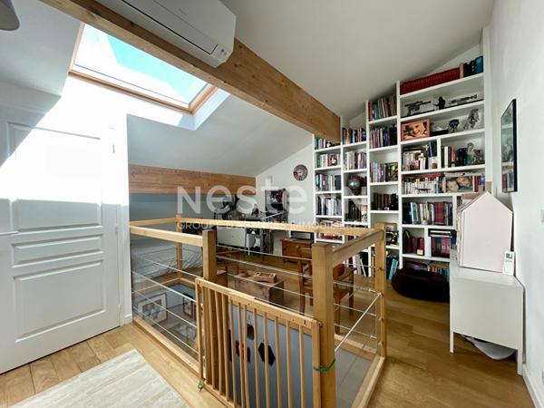 Talence Médoquine échoppe double 4 ch + 1 bureau terrasse jardin et dépendance.