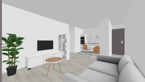 Appartement 2 pièces - 38 m²