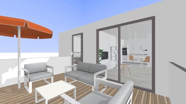 Appartement 2 pièces - 38 m²