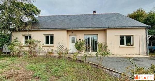 MAISON 117 M2 PLAIN PIED LONGUE-JUMELLES  AVEC JARDIN CLOS DE 1240 Mètres