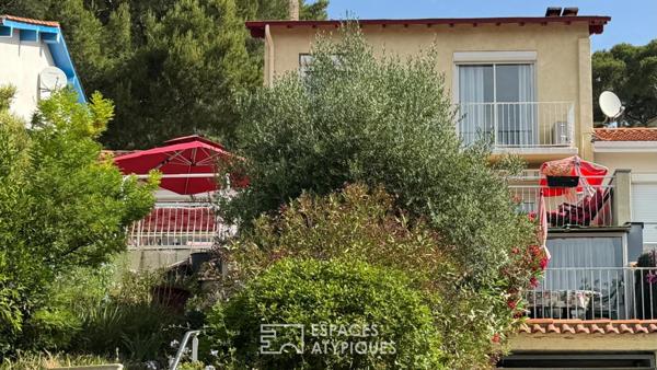 Maison avec studio indépendant, face à la mer
