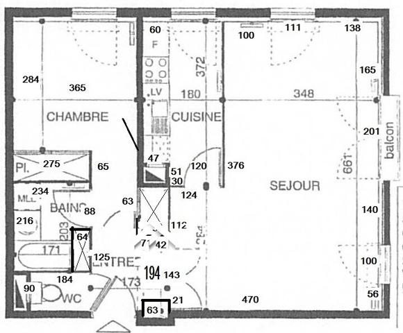 Vente Appartement T2 Bordeaux 1 chambre