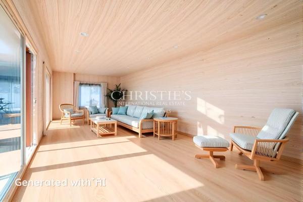 BISCARROSSE : Villa d’architecte ossature bois avec piscine et jardin