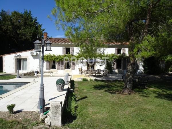 magnifique maison en pierre avec 5 chambres, piscine, terrain de 7600 m². secteur sud de niort.
