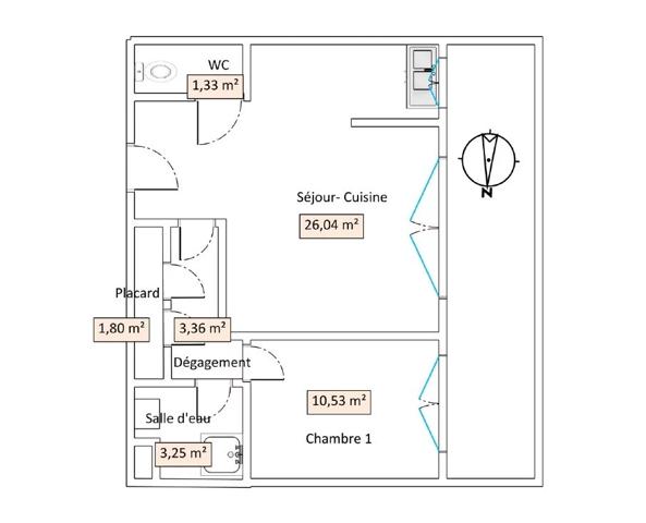 # Appartement – 47m² – Asnières-sur-Seine