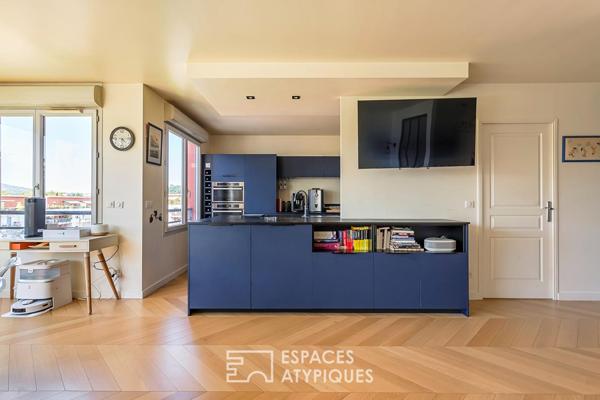 Toit terrasse entièrement rénové proche toutes commodités