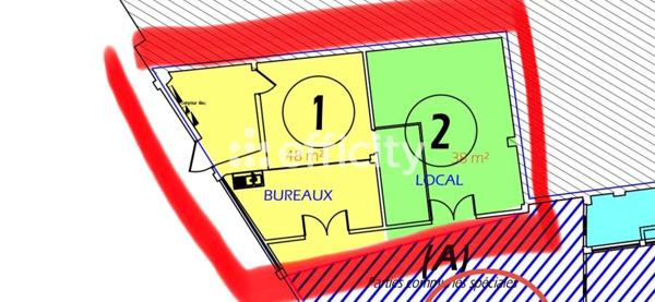 Bureau 4 pièces - 86 m²