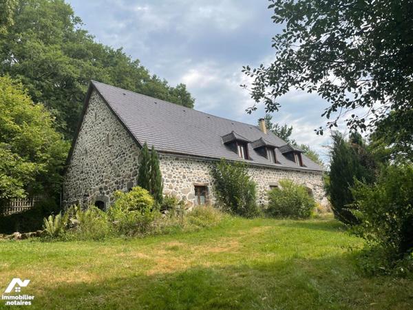 A VENDRE, à 15 mn de MAURIAC, grange rénovée habitable de suite avec piscine et terrain arboré ...