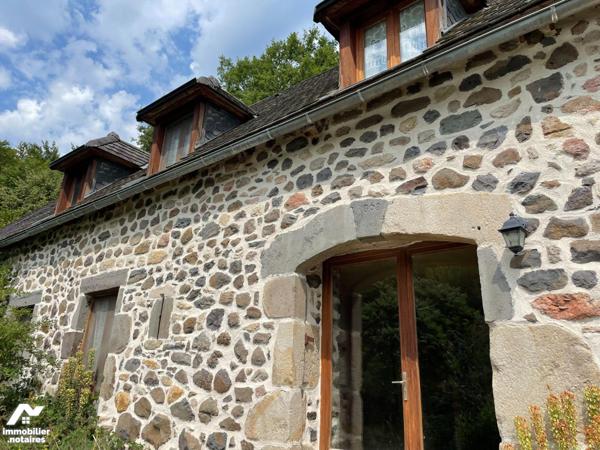 A VENDRE, à 15 mn de MAURIAC, grange rénovée habitable de suite avec piscine et terrain arboré ...