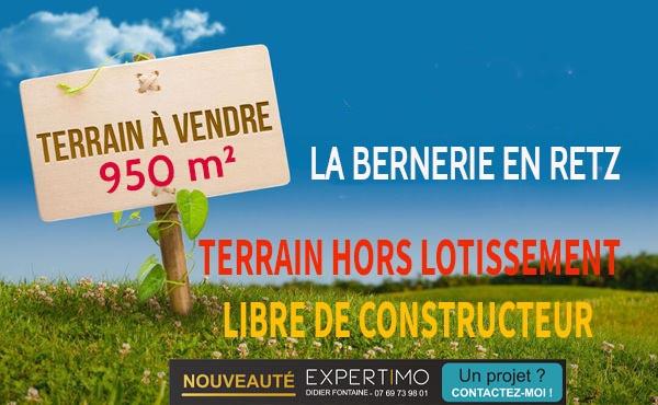 La Bernerie-en-Retz (44760) Terrain à Bâtir à La Bernerie-en-Retz – À 500 m de la Plage