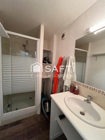 Spacieux studio avec coin nuit lit double, vue dégagée