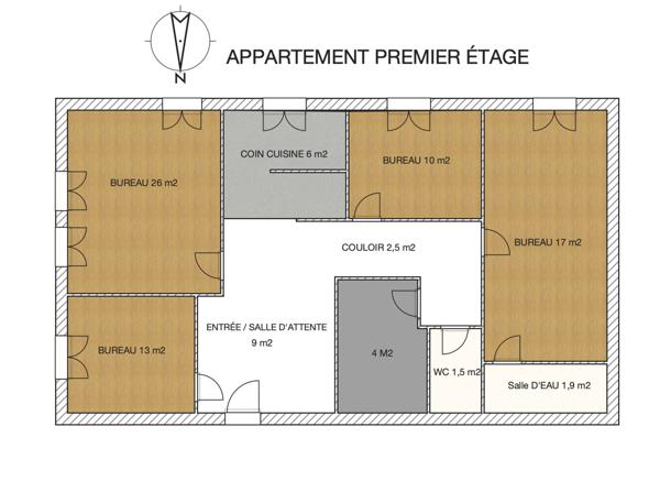 Appartement 6 pièces - 93 m²