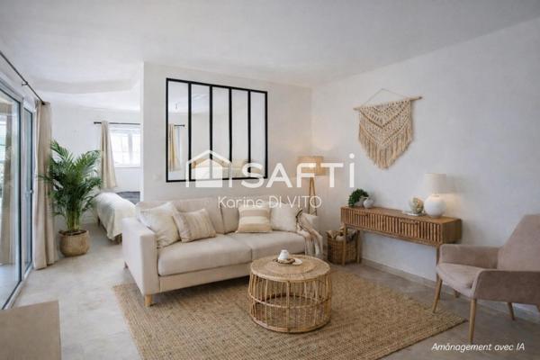 T2 aperçu mer avec jardin de 60 m2