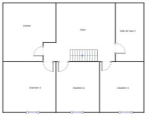 MAISON INDIVIDUELLE SEMI PLAIN-PIED 177 m² 6 CHAMBRES SOUS-SOL COMPLET JARDIN