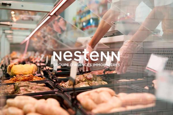 A vendre : Local commercial avec appartement, centre de Muzillac