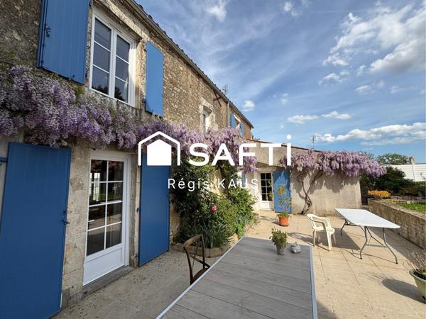 maison en pierre 4 chambres, coeur de village
