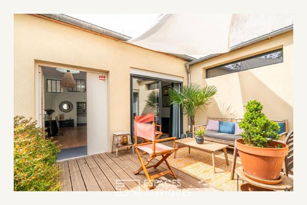 Loft en duplex avec terrasse comme une maison