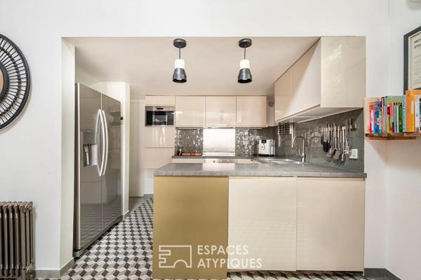 Loft en duplex avec terrasse comme une maison