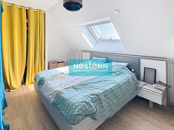 Vente d'une maison vivable de plain pied 4 chambres avec un grand terrain constructible dans le bourg de Saint Aaron