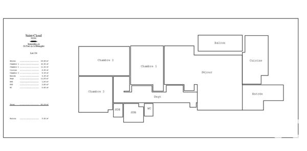 Appartement à vendre 5 pièces 92 m² Saint-Cloud