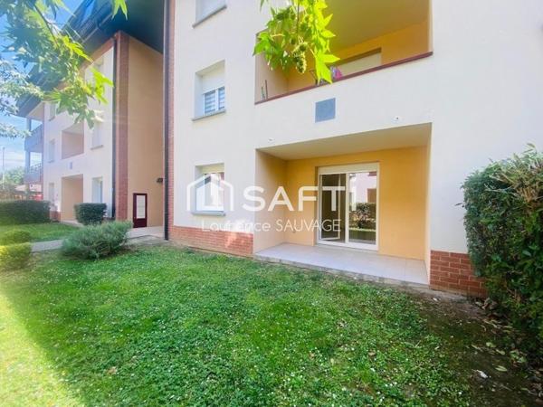 Appartement T2 en rez de jardin avec place de parking