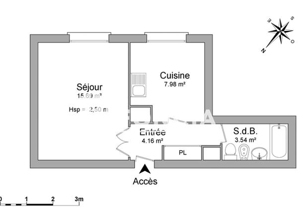 Location Studio 31.37 m² - 79 RUE DE SAINT GENCE Limoges 87100