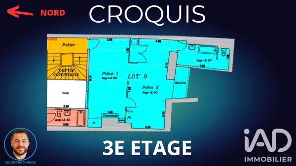 Appartement à vendre 2 pièces 46 m² Bayonne