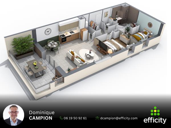 Appartement
         3 pièces
        - 68 m² 292 000 € *