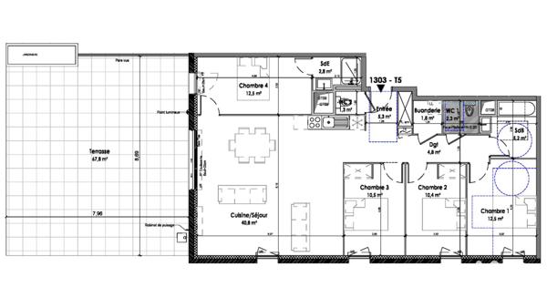 Appartement à vendre 5 pièces 110 m² Riom