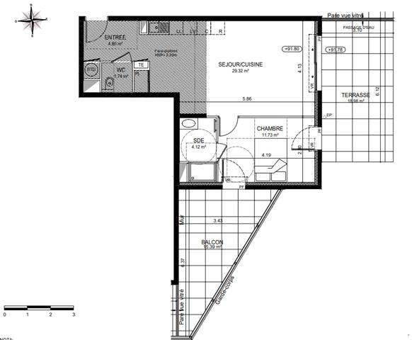 Achat appartement Cannes - 2 pièce(s) - 52 m² - 370 000 €