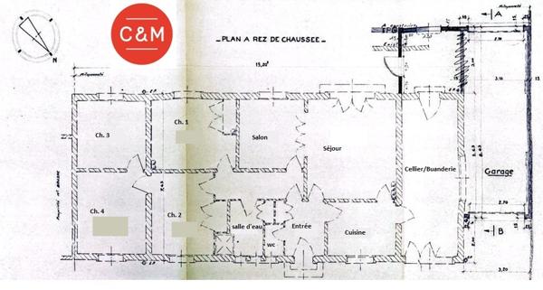 44400 REZE REZE CLAIRE-CITE - Plain-pied 6 pièces