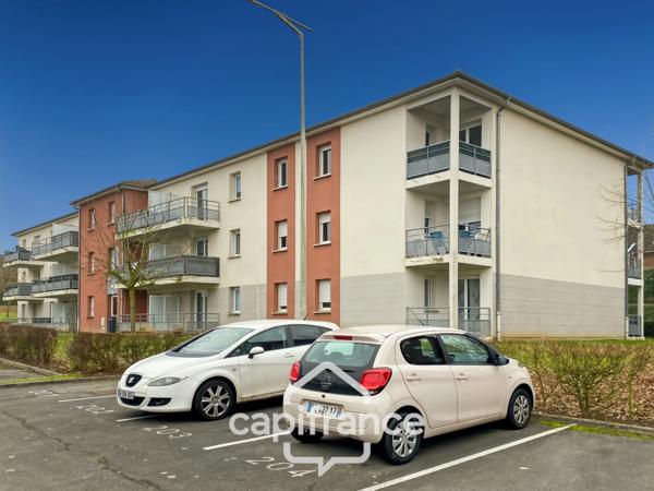 A AVION (62), Appartement type 3, 55 m², 2 chambres, balcon, et 2 places de parking privatif