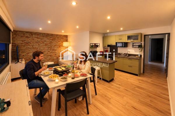 LES ROUSSES — Appartement rénové de 72 m², 2 chambres, cave et 2 parkings