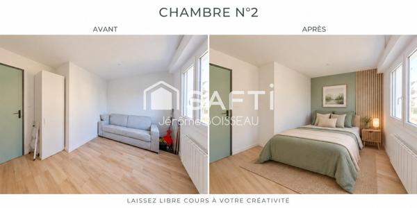 LES ROUSSES — Appartement rénové de 72 m², 2 chambres, cave et 2 parkings