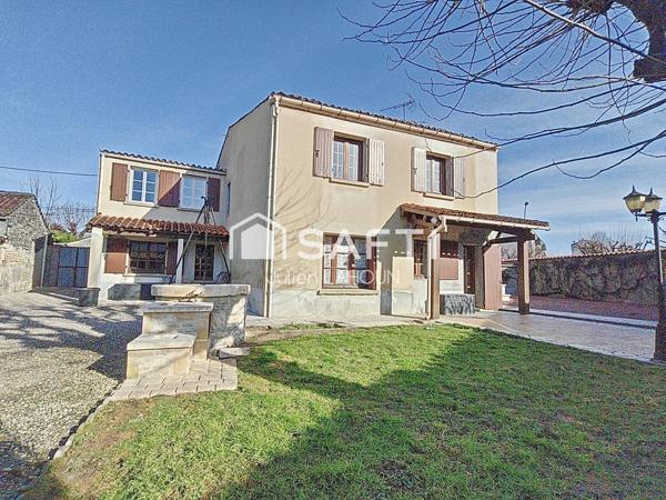 Maison 4 chambres, jardin et garage