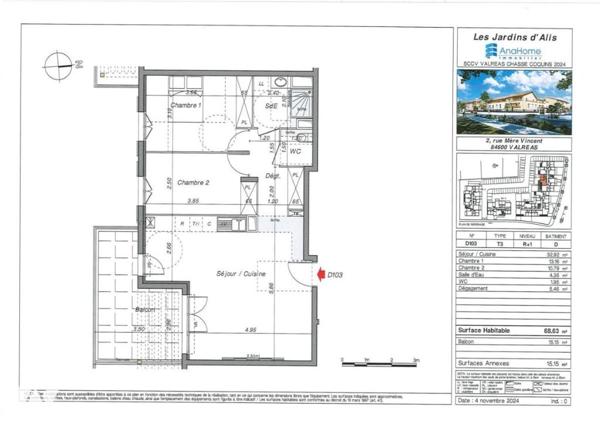 Appartement T3 VALREAS