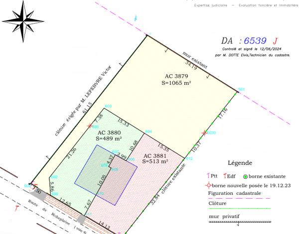 Beau terrain plat de 1 065 m² prêt à bâtir à SAINT ANNE