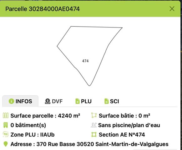 Vente / Terrain constructible