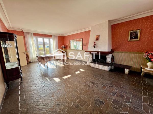 Maison 3 chambres - grand garage - jardin