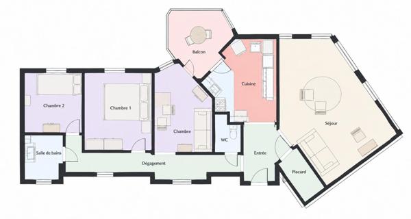 94000 CRÉTEIL PORT - APPARTEMENT 5 PIÈCES RÉNOVÉ DE 80 M² - 3 CHAMBRES + BALCON + PARKING, VUE PORT