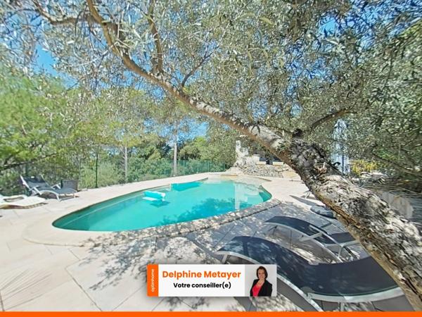 LORGUES — Propriété Provençale d'exception, vue panoramique, T2 indépendant & piscine