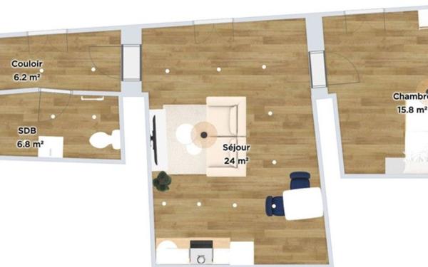 Appartement à vendre    2 pièces • 52,80 m2 Lodève