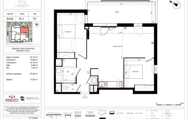 Vente Appartement P3 neuf Vias