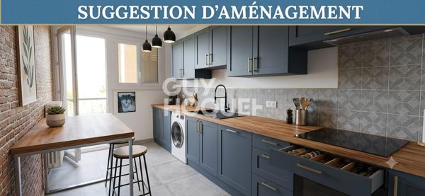 Appartement Montpellier 3 pièce(s) dernier étage + garage fermé et cave