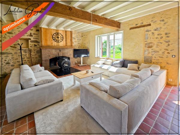 Maison de campagne rénovée – Plain-pied avec grand séjour – Proche Moulins