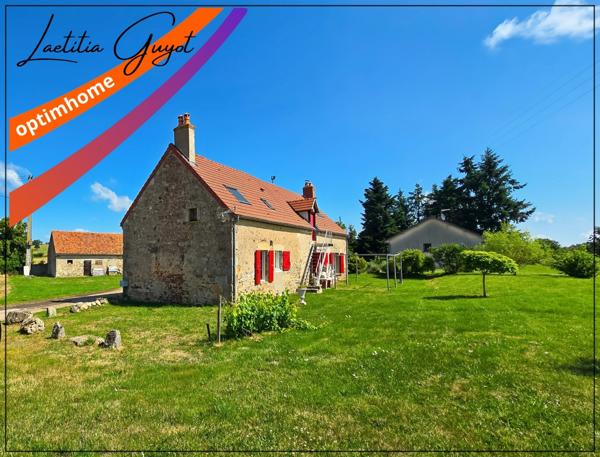 Maison de campagne rénovée – Plain-pied avec grand séjour – Proche Moulins